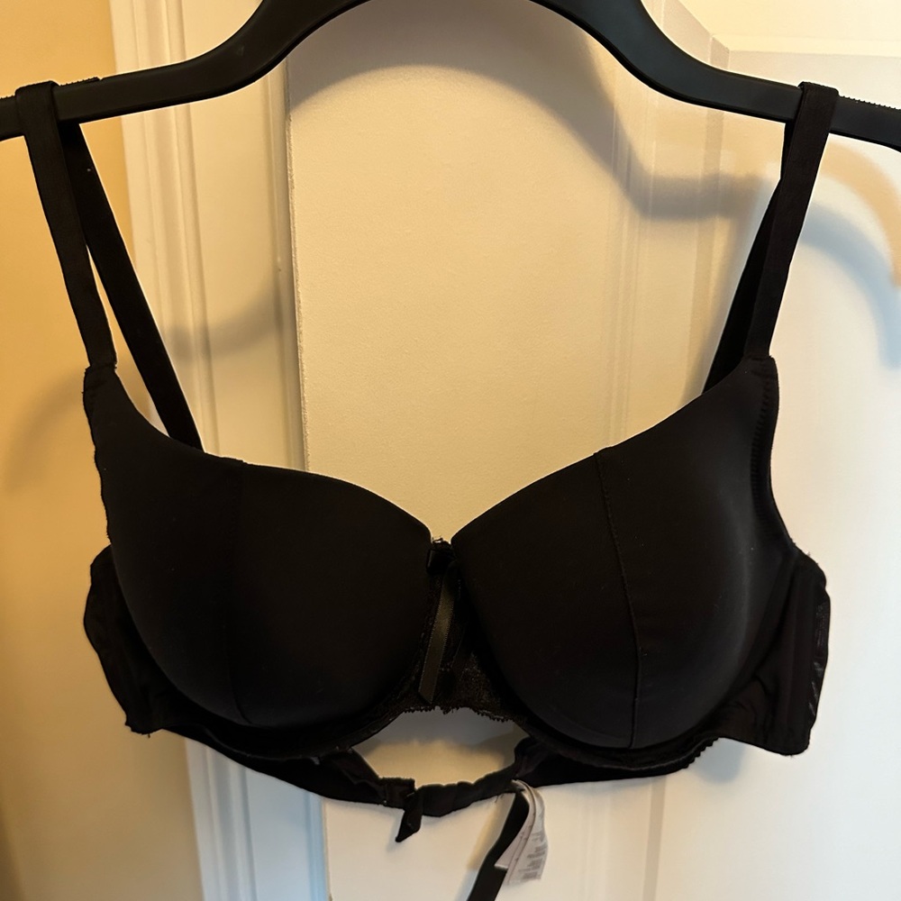 Sociology black padded wire bra